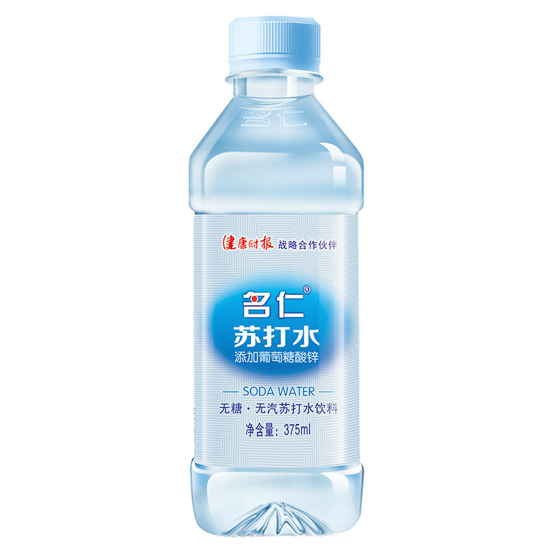 饮料名仁苏打水/柠檬苏打水375ml 1瓶