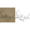 宋画花鸟白描底稿-佚名《瓦雀栖枝图》-斗方小品册页-GH63 商品缩略图0