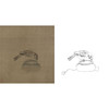 宋画花鸟白描底稿-佚名《驯禽俯啄图》-斗方小品册页-GH65 商品缩略图0