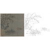 宋画花鸟白描底稿-黄笙《溪芦野鸭图》-斗方小品册页-GH45 商品缩略图0