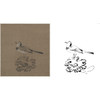 宋画花鸟白描底稿-佚名《绣羽鸣春图》-斗方小品册页-GH64 商品缩略图0