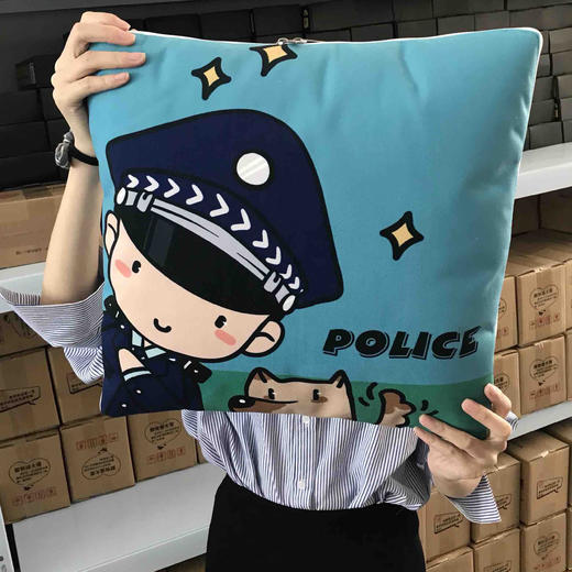 警察卡通抱枕（被子） 商品图5