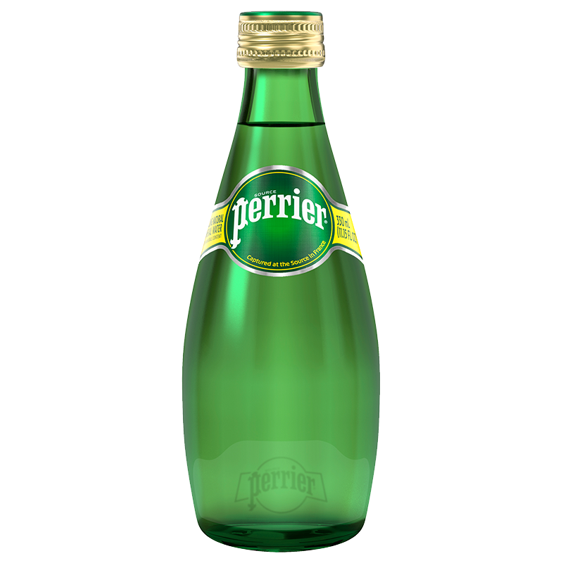 法国perrier巴黎水 原味天然含气矿泉水气泡水330ml