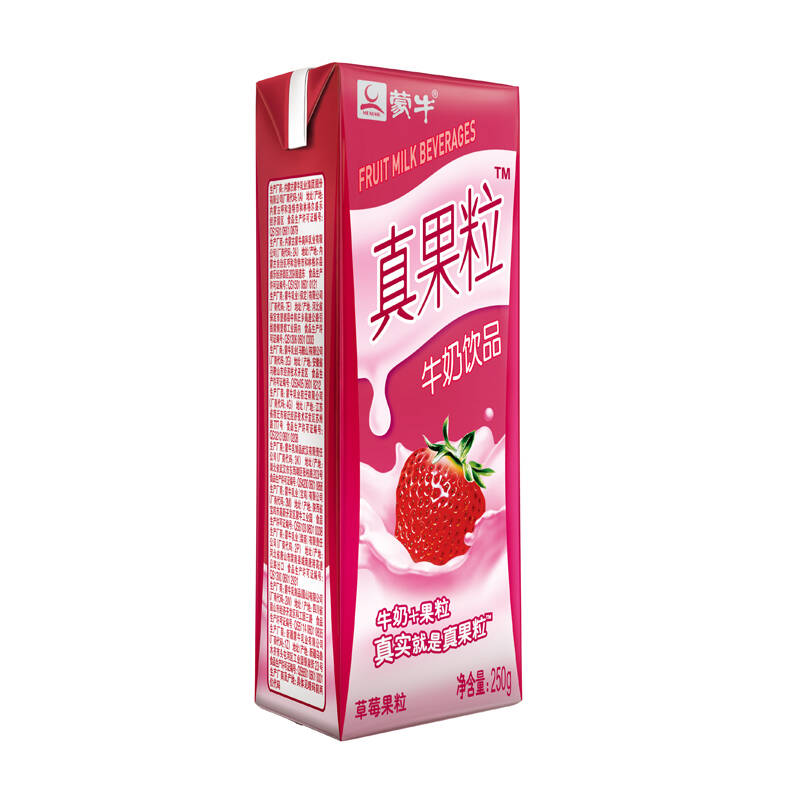 蒙牛 真果粒牛奶饮品(草莓)250g
