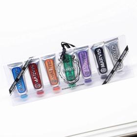 意大利进口Marvis玛卫斯薄荷美白牙膏25ml7支礼盒装