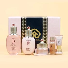 韩国后whoo粉色水妍水乳面霜三件套装盒