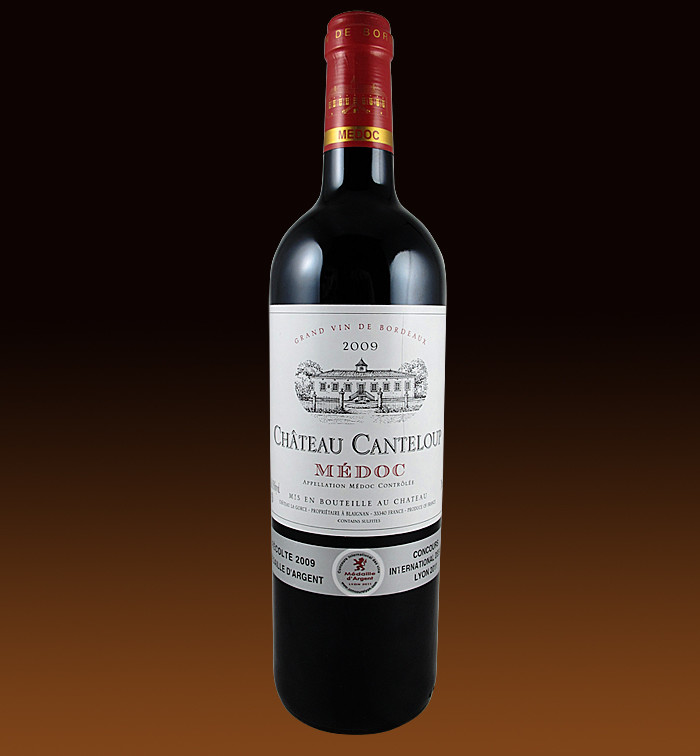 2009年份法国梅多克卡特城堡aoc红葡萄酒单支750ml chateau canteloup