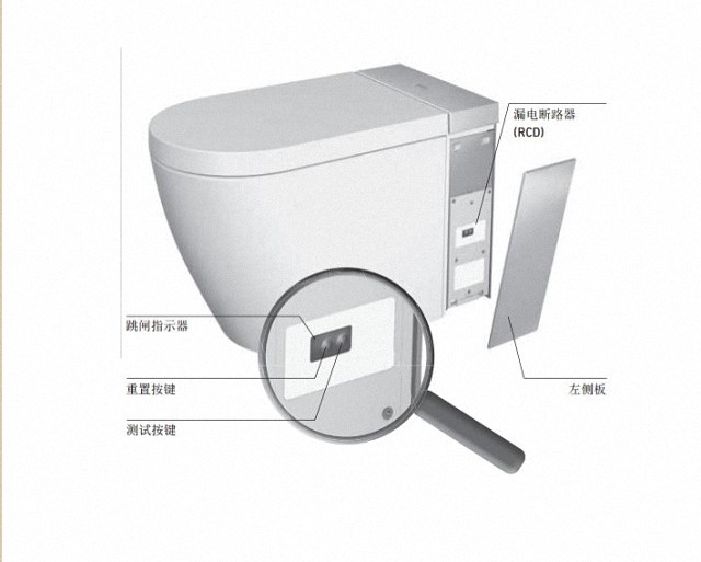 德国杜拉维特 斯达克系列i闪烁i 一体式智能马桶 620000玫瑰金色