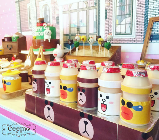 line布朗熊可妮兔系列——生日甜品桌 商品图6