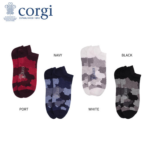 CORGI 轻棉袜 抽象印花 商品图2