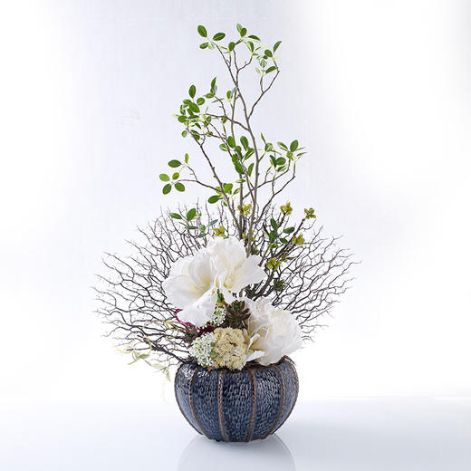 花瓶花艺现代简约客厅仿真花装饰花艺客厅几角摆放套装花客厅假花 混搭套装花艺 商品图4