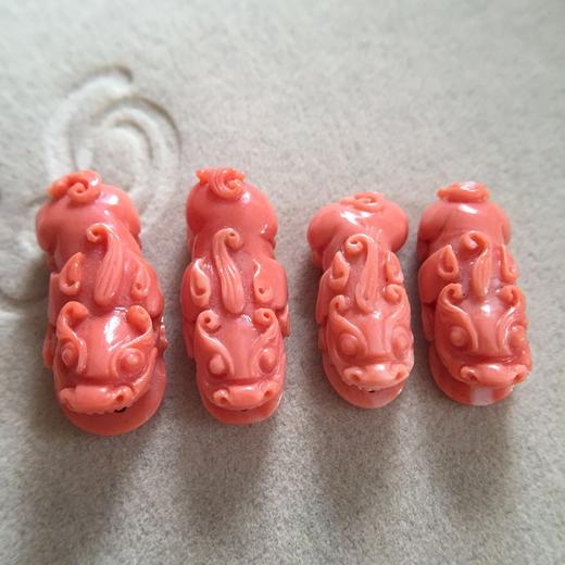 【42896】莫莫珊瑚貔貅，玫瑰粉色 商品图0