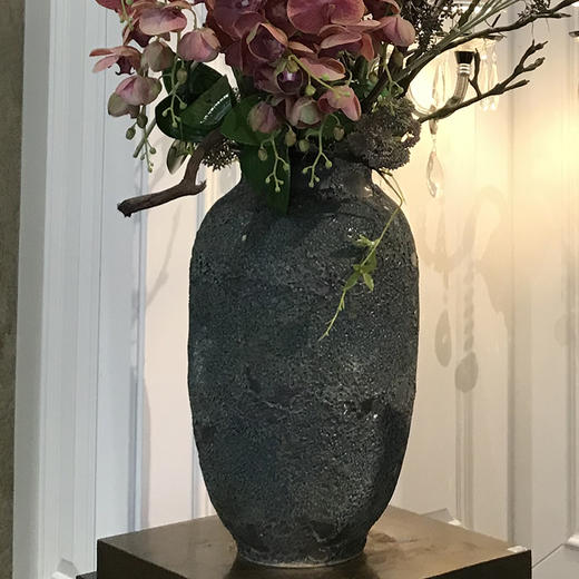 花瓶花艺罗马仿真花装饰花复古蝴蝶兰落地式客厅欧式风格花器套装 整体花艺 商品图2