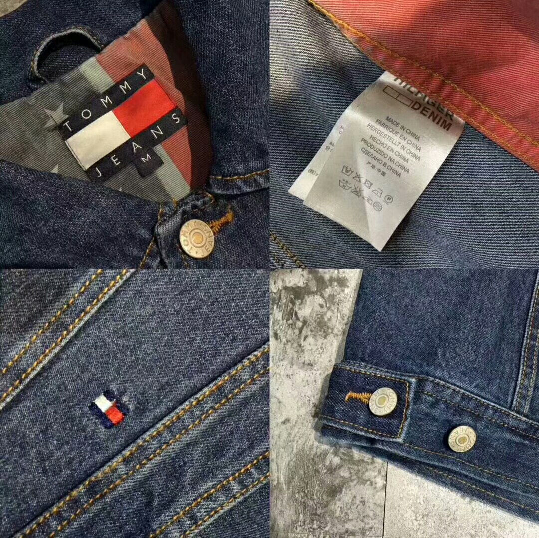 tommy jeans秋冬加厚宽松版情侣装纯棉牛仔外套