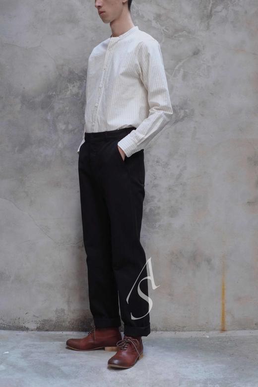 MHL  男士灰色斜纹工装裤 商品图2