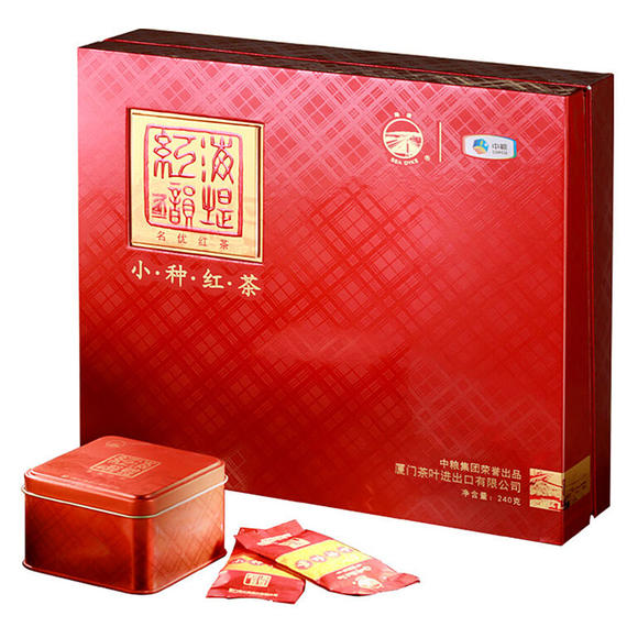 中粮中茶牌 海堤茶叶 红茶正山小种红茶礼盒 240g 60图片