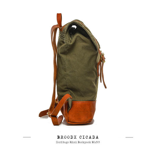 现货 | BROODX CICADA复古军事背包洗水版（军绿款） 商品图3