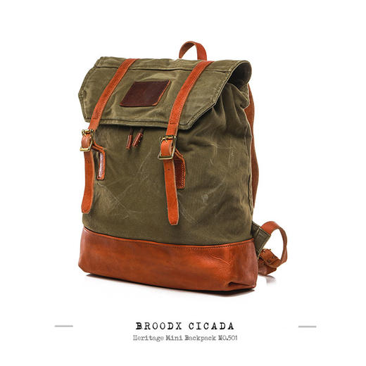现货 | BROODX CICADA复古军事背包洗水版（军绿款） 商品图0