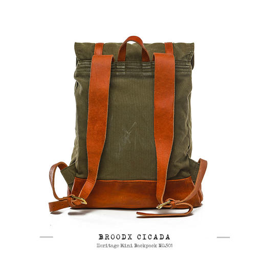 现货 | BROODX CICADA复古军事背包洗水版（军绿款） 商品图2