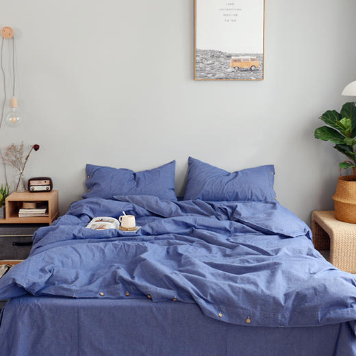 老粗布四件套 | 春夏床品必选全棉老粗布 商品图0