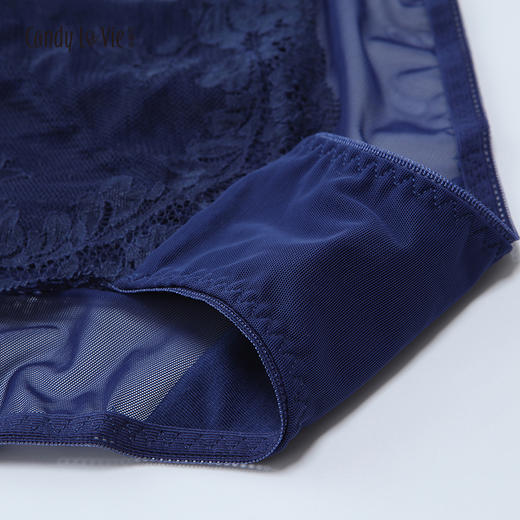 邂逅配套蕾丝内裤 午夜蓝 低腰女三角裤 奶糖派Candy La VIE 203C003 商品图3