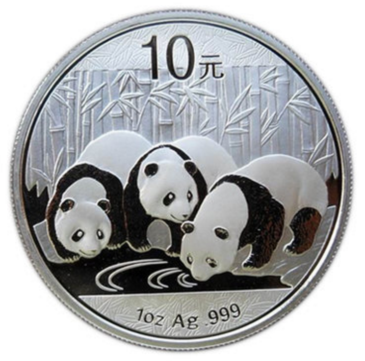2013年熊猫币1盎司银31104克银