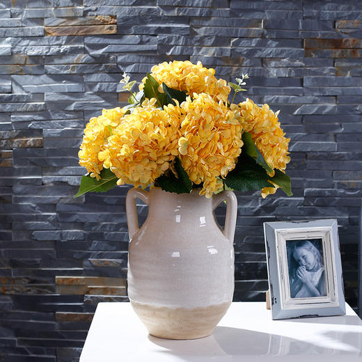 原野 花瓶花艺仿真花现代简约装饰花假花花卉卧室摆件客厅书房会所酒店艺术插花绣球花套装 商品图4