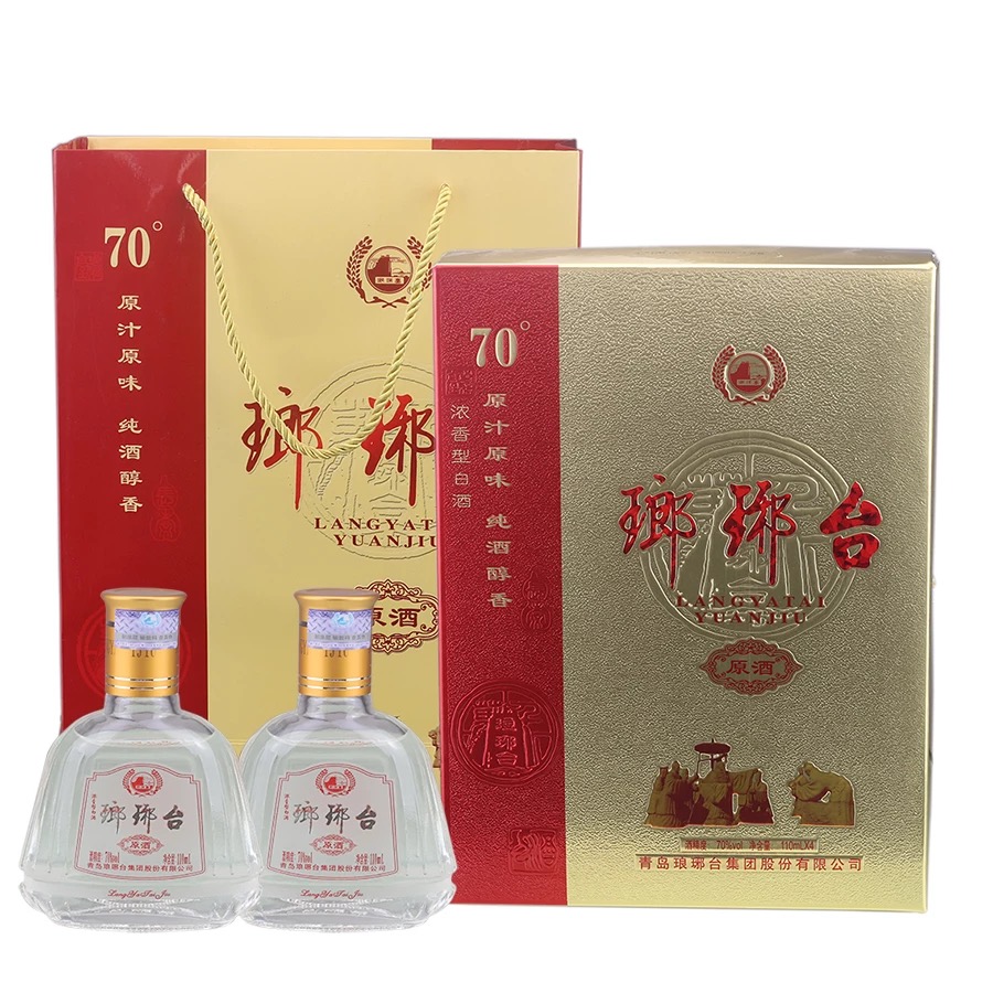 琅琊台原酒 原酒礼盒70度 110ml*4瓶