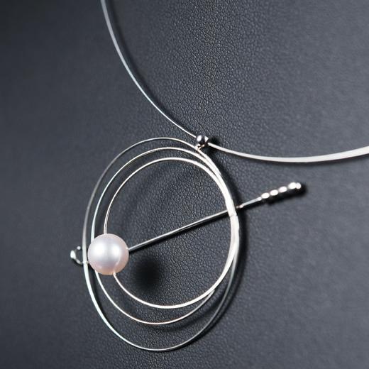致敬大师系列--基里科「追梦」Akoya珍珠18K白金项圈 商品图4