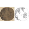 宋画人物小品白描底稿-佚名-《柳荫醉归图》-多种白描尺寸可选-GD13 商品缩略图0