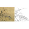 宋画动物小品白描底稿-佚名-《荷蟹图》-斗方小品册页-多种白描尺寸可选-GR11 商品缩略图0