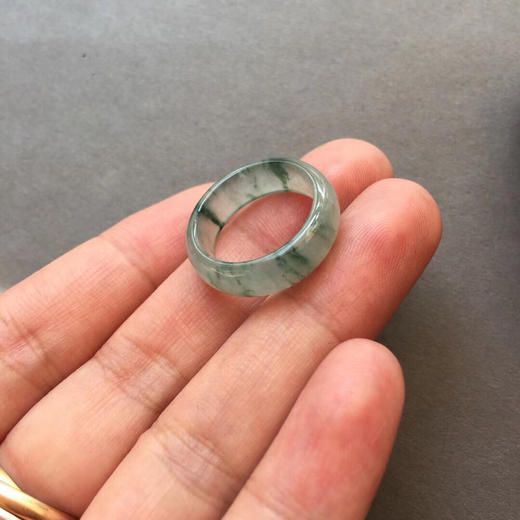 高冰种飘花翡翠指环（12） 商品图5
