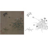 宋画草虫小品白描底稿-佚名-《写生草虫图》-斗方小品册页-多种白描尺寸可选-GR17 商品缩略图0