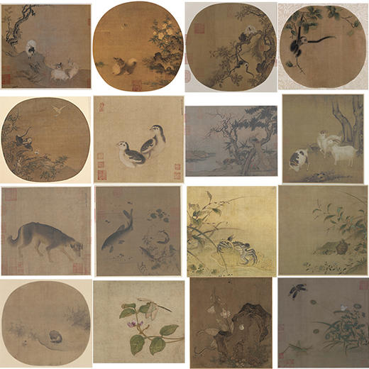宋画动物草虫小品白描底稿一套17幅册页-DB86 商品图0