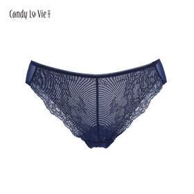 邂逅配套蕾丝内裤 午夜蓝 低腰女三角裤 奶糖派Candy La VIE 203C003