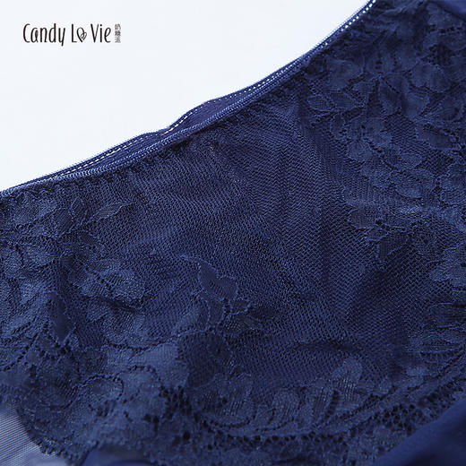 邂逅配套蕾丝内裤 午夜蓝 低腰女三角裤 奶糖派Candy La VIE 203C003 商品图2