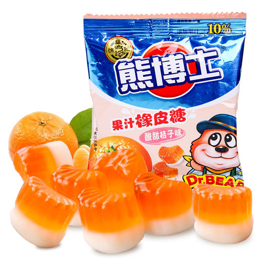 徐福记（1元联包）熊博士果汁橡皮糖(酸甜桔子) 商品图0