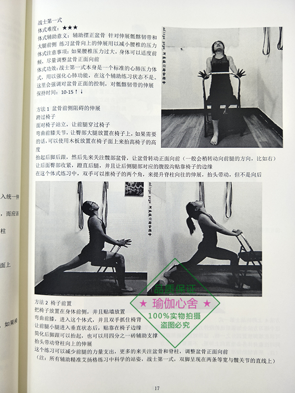 正版艾扬格瑜伽辅助练习之椅子瑜伽书 课堂编排教练教材 修订版
