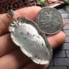 【73341】翡翠冰种蓝绿树叶吊坠 商品缩略图5