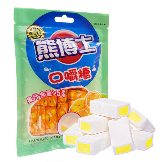 徐福记(糖包)熊博士60口嚼糖(桔子) 商品图0