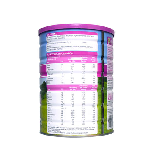 【宝妈的选择】澳洲 OZ FARM 澳美滋孕妇奶粉 多种营养配方 含叶酸900g 商品图3