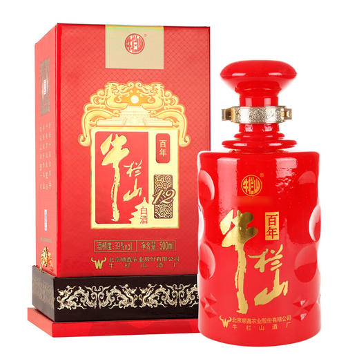 【推荐】牛栏山 百年红 12年 白酒 39度 500ml*6瓶 一箱 商品图2