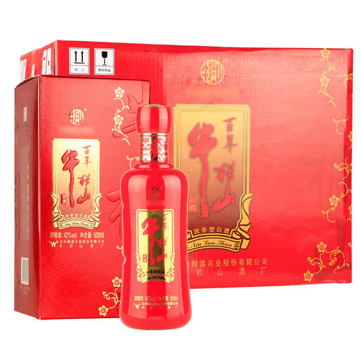 【推荐】牛栏山 百年牛栏山 42度整箱 500ml*6瓶 白酒 红瓶 浓香型白酒 整箱 商品图0