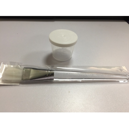 水晶杆面膜刷+20ml带盖量杯刻度量杯