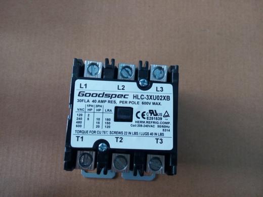HLC-3XU02XB(3P/30A/208-240VAC)空调接触器 商品图1