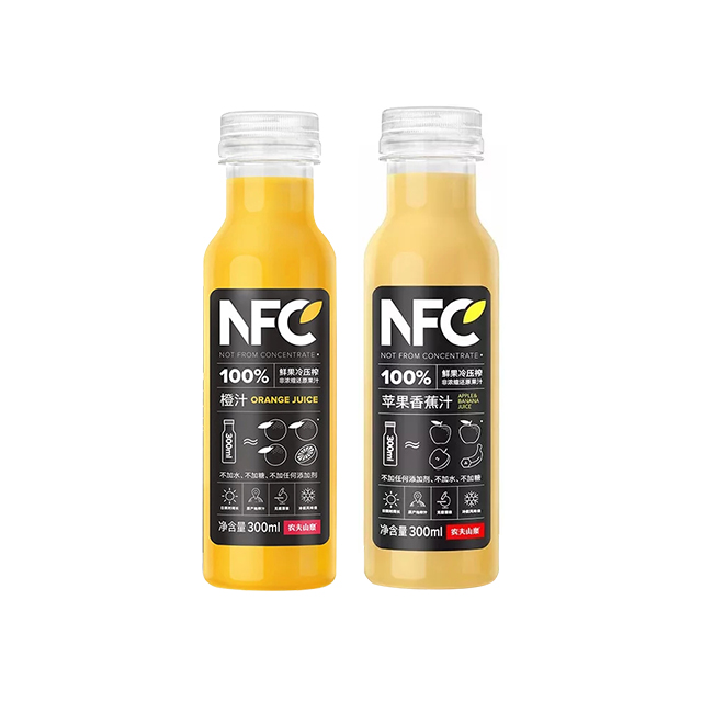 农夫山泉100%nfc果汁300毫升两种口味