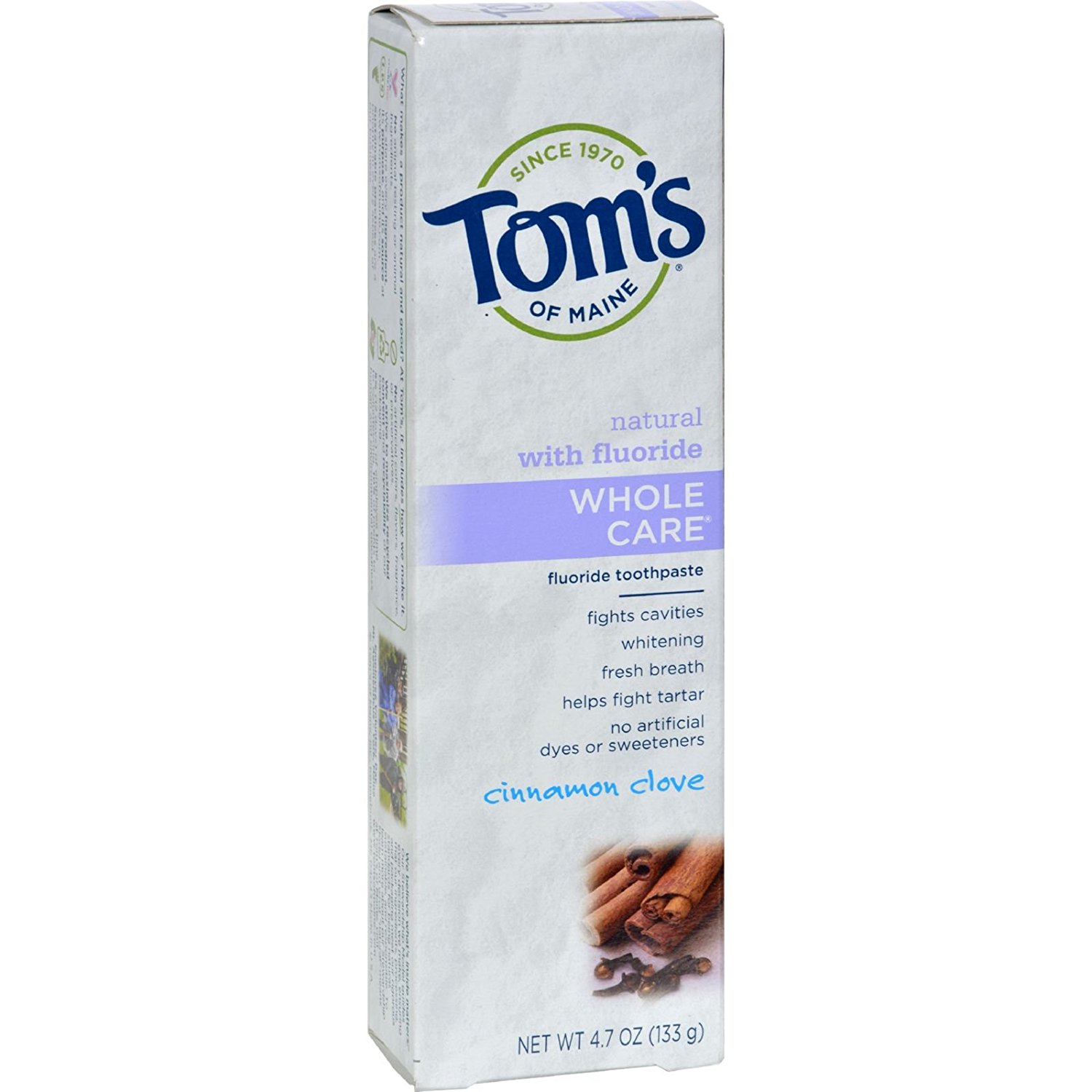 tom"s of maine whole care fluoride gel spearmint