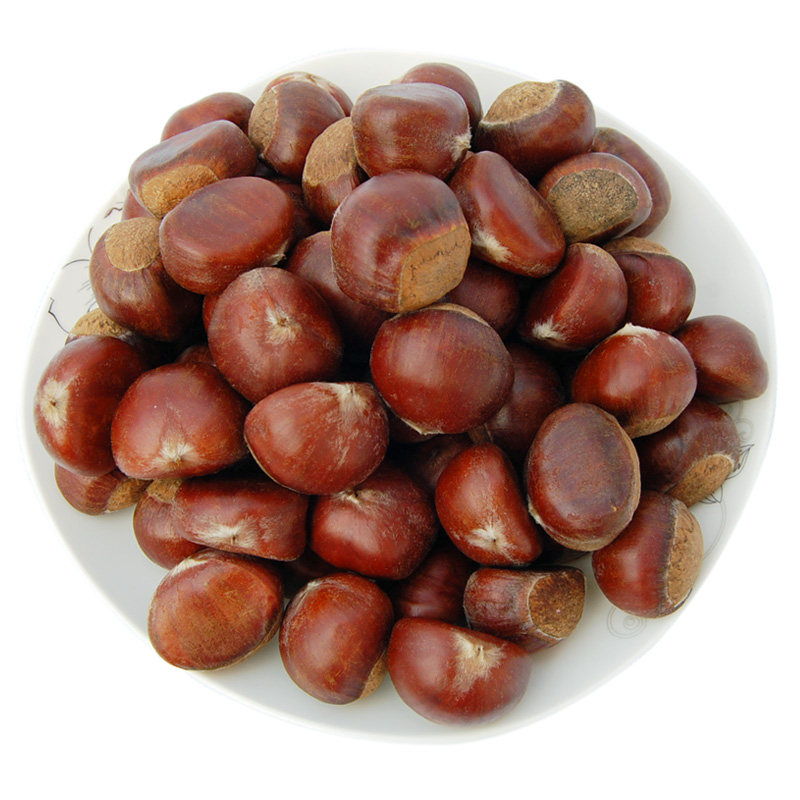 新鲜生板栗生栗子非熟烤栗子一斤(500g)(水果)