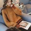 【服饰鞋包】冬季新品时尚高领套头打底毛衣女木耳边喇叭袖针织衫上衣 商品缩略图0