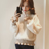 【服饰鞋包】冬季新品时尚高领套头打底毛衣女木耳边喇叭袖针织衫上衣 商品缩略图1